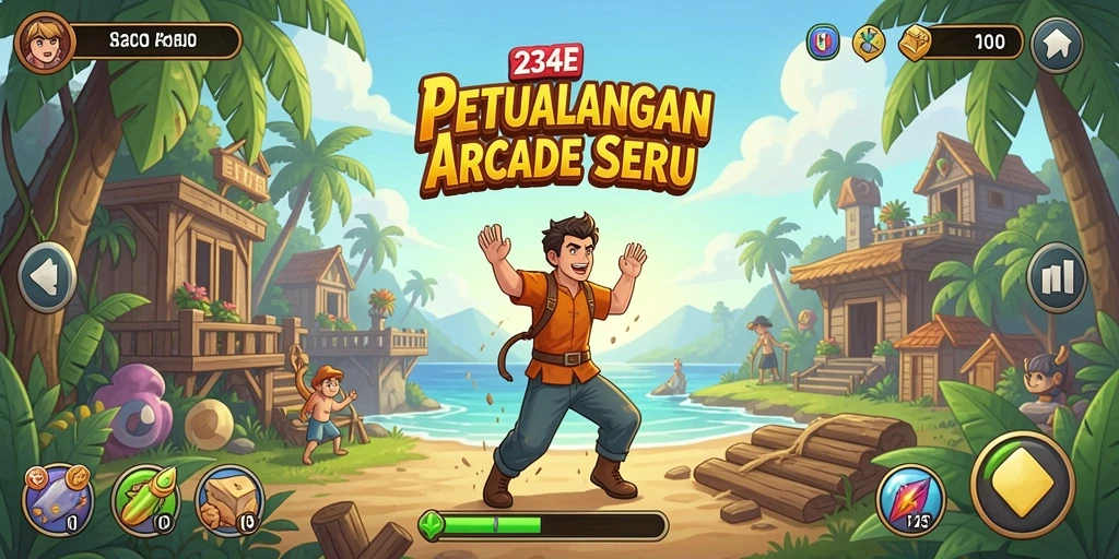 Tampilan gameplay 234E yang seru dan penuh aksi.