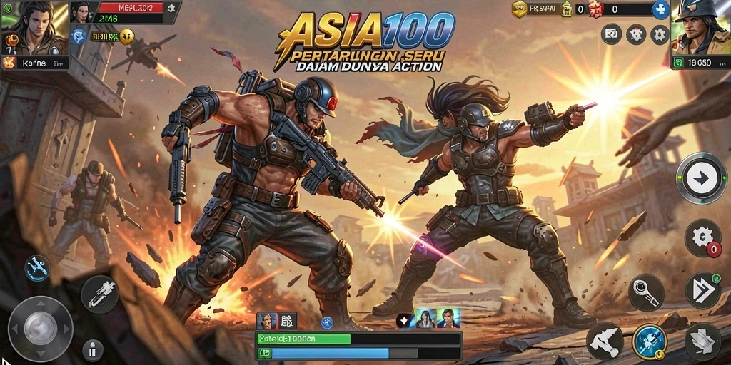 Tampilan mengesankan dari pertarungan mendebarkan ASIA100.