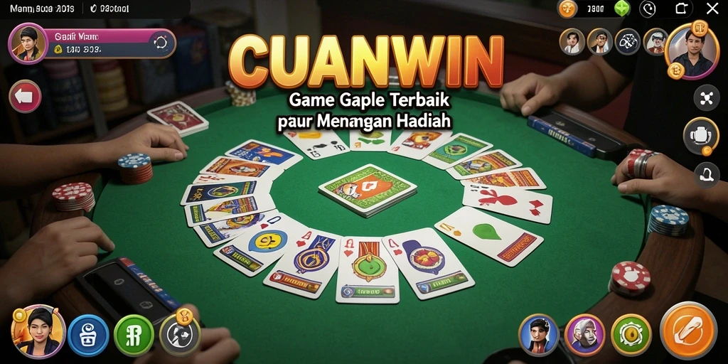 Tampilan gameplay seru di CUANWIN saat bermain Gaple.