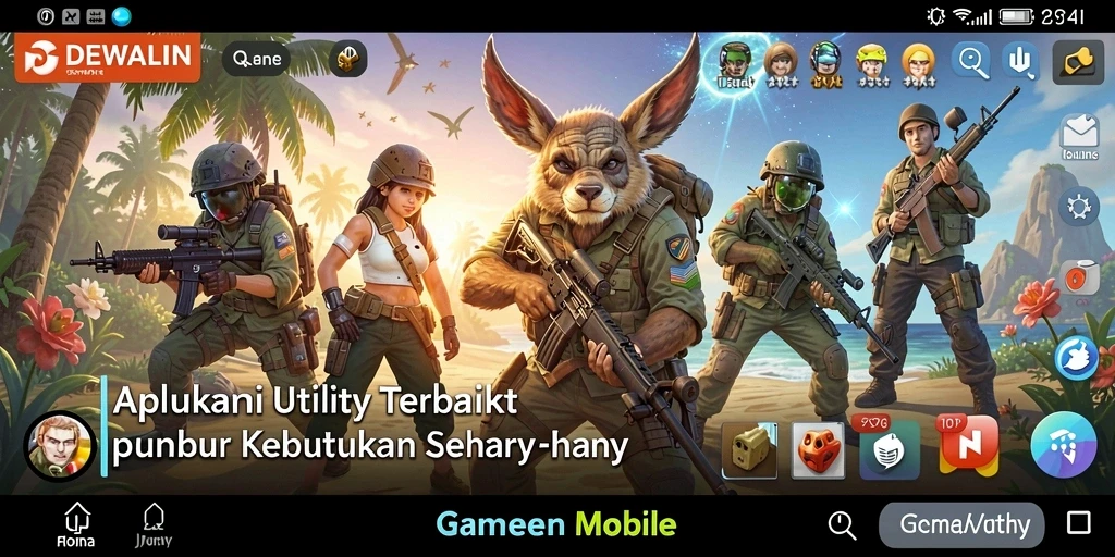 Tampilan antarmuka DEWALIN yang sederhana dan fungsional.