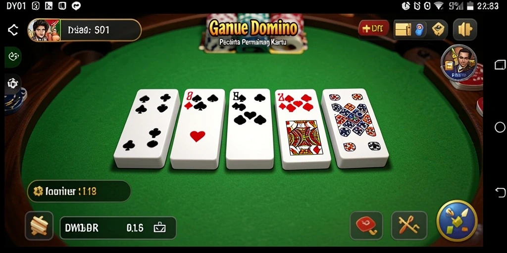 Tampilan menarik dari gameplay Domino DY01 secara langsung.