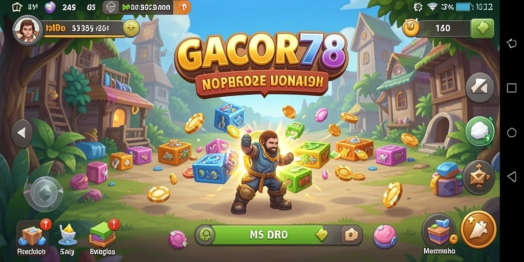 Tampilan gameplay GACOR78 menunjukkan kemudahan dan kesenangan dalam bermain.