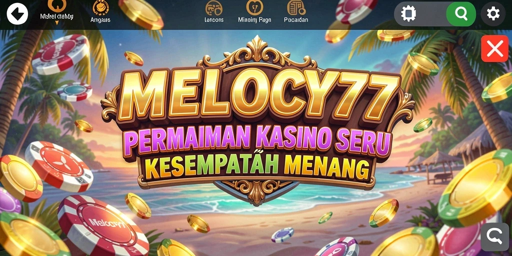 Tampilan gameplay menarik dari MELODY77 dengan banyak pilihan permainan kasino.
