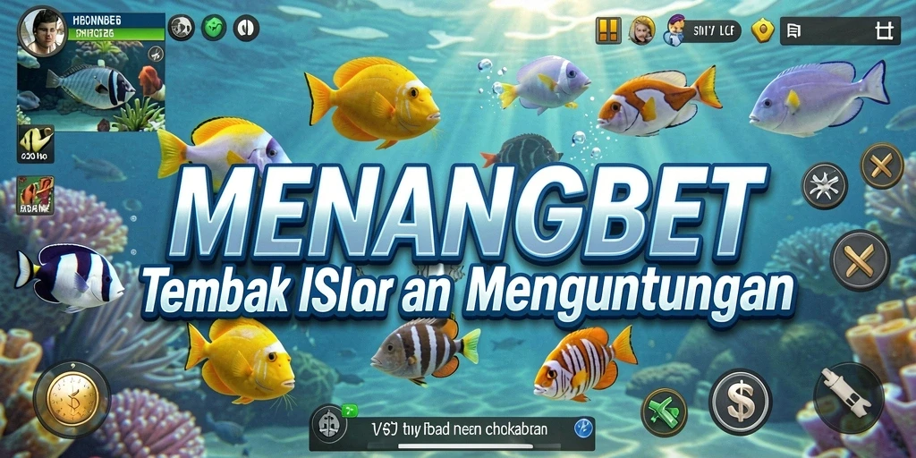Screenshot gameplay MENANGBET yang menampilkan aksi seru menembak ikan.