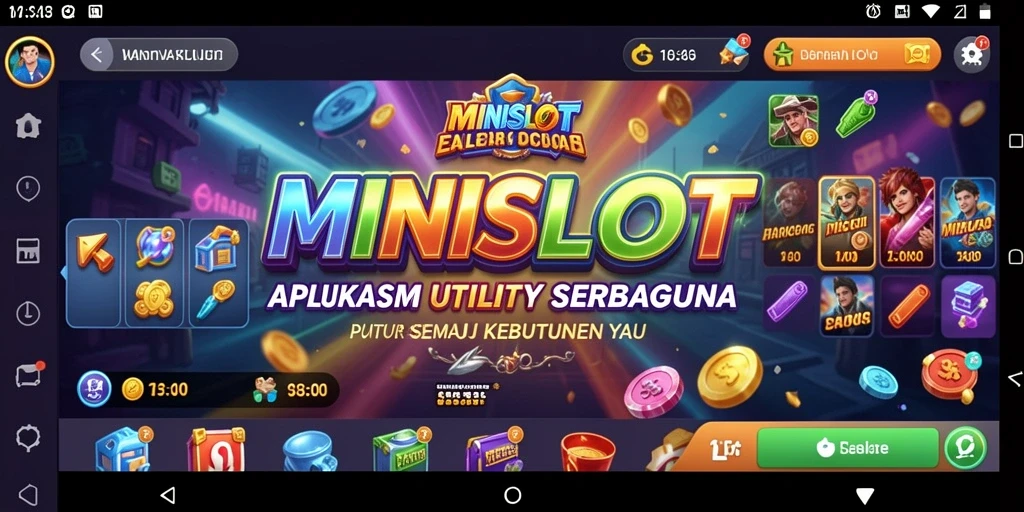 Screenshot MINISLOT menampilkan antarmuka pengguna yang sederhana dan intuitif.
