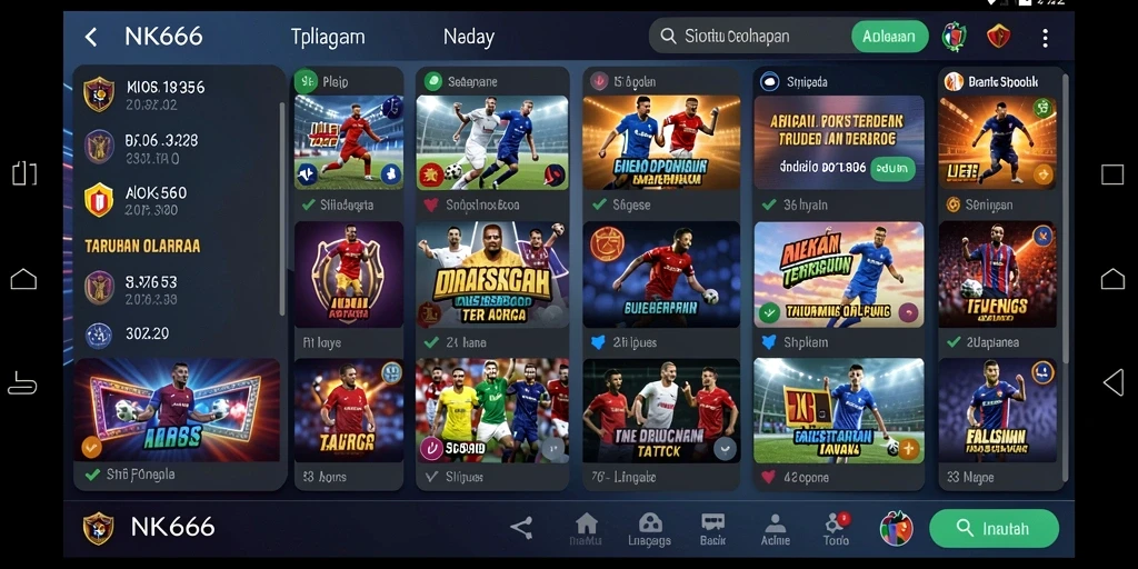 Screenshot gameplay NK666 menampilkan taruhan olahraga yang mengasyikkan.