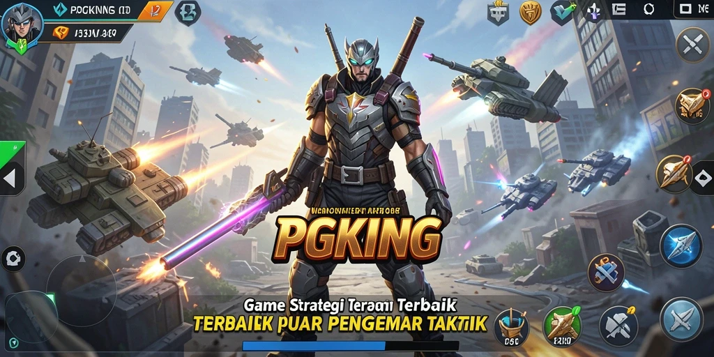 Screenshot PGKING menampilkan aksi strategis yang mendebarkan.