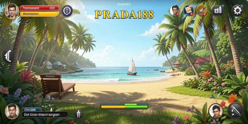 Tampilan gameplay yang seru dan menenangkan dari PRADA188.
