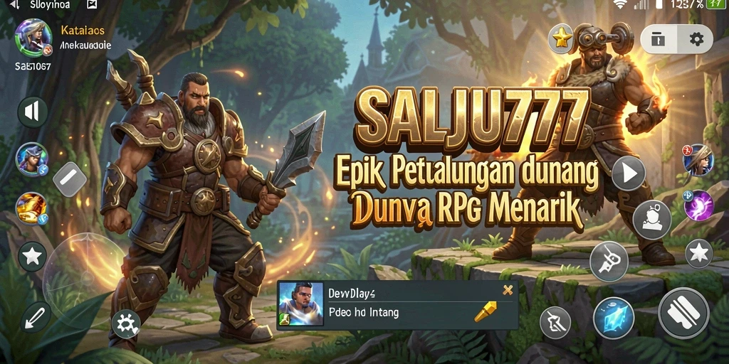 Gameplay SALJU777 menampilkan petualangan RPG yang menakjubkan dan seru.