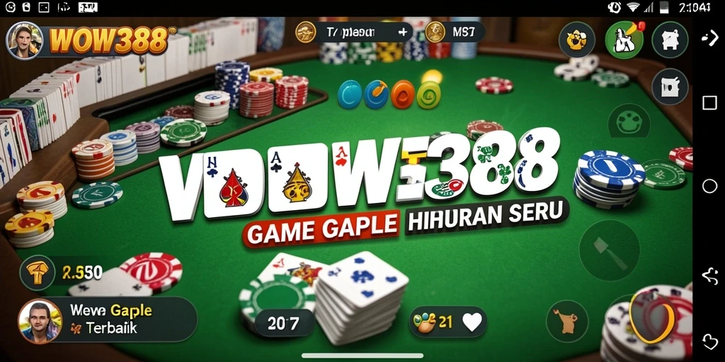 Gameplay seru WOW388 dalam permainan Gaple yang mengasyikkan.